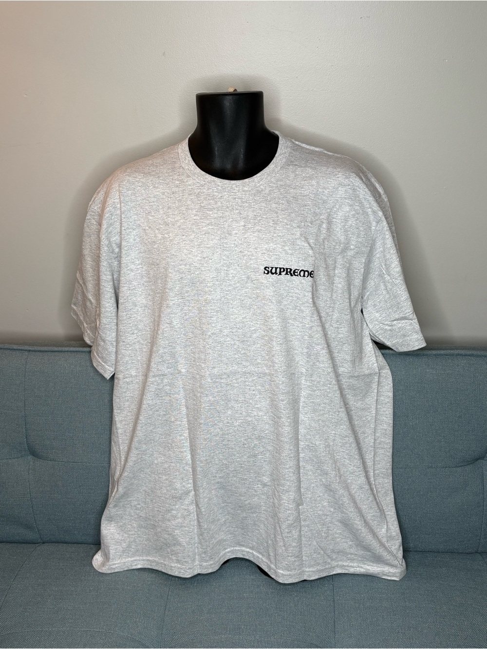 NEW Supreme Worship Tee Ash Gray